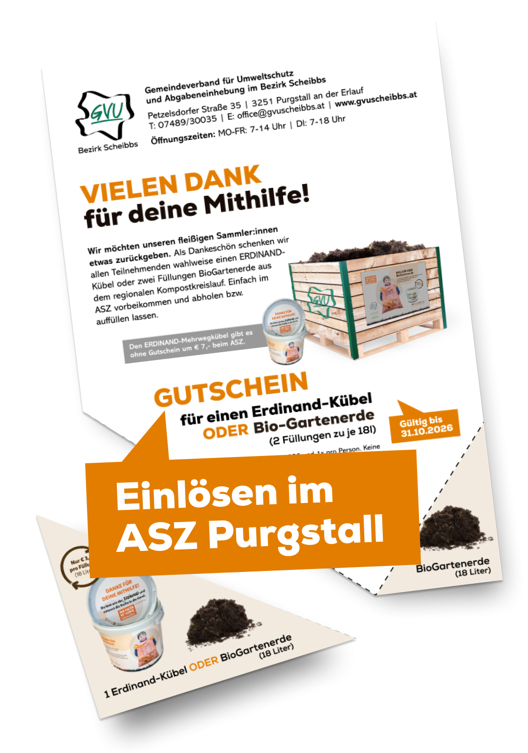 Abbildung des Gutscheins, der als Dankesch&ouml;n f&uuml;r Teilnehmende am Fr&uuml;hjahrsputz ausgegeben wurde.