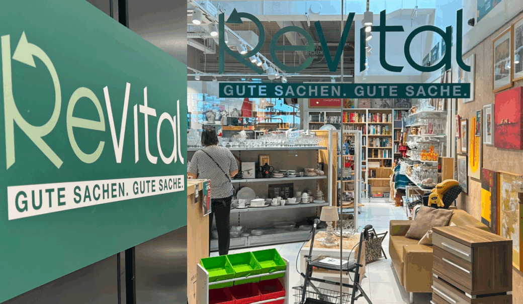 Schaufenster von ReVital im Concept Store im Welas Park